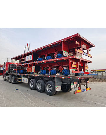 Low Flatbed Semi Trailer