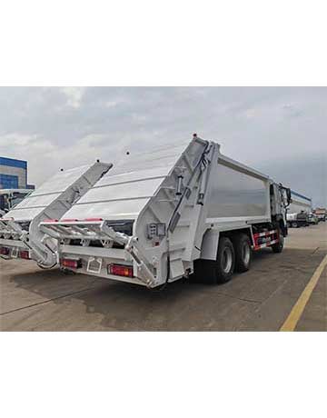 Refurbished used garbage truck is ready shipped to Mozambique