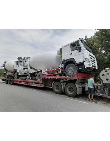 Refurbished used concrete mixer truck is ready shipped to Mongolia